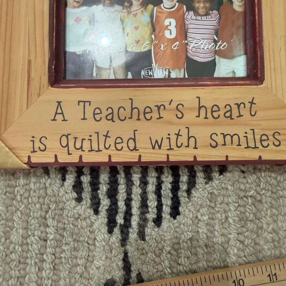 Teacher Photo Frame 6x4 Wood Kids Classroom Quote Decor Farmhouse Kitschy School